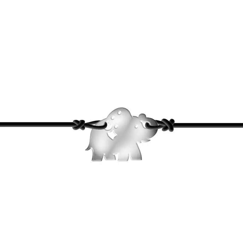 Bracciale in Argento con Laccio