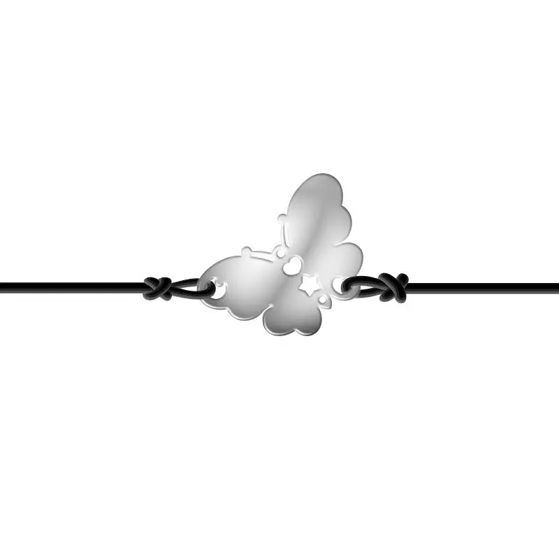 Bracciale in Argento e Laccio