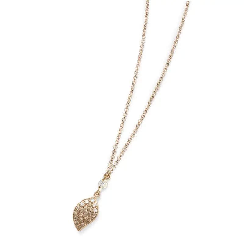 Collana in Oro Rosa con Diamanti