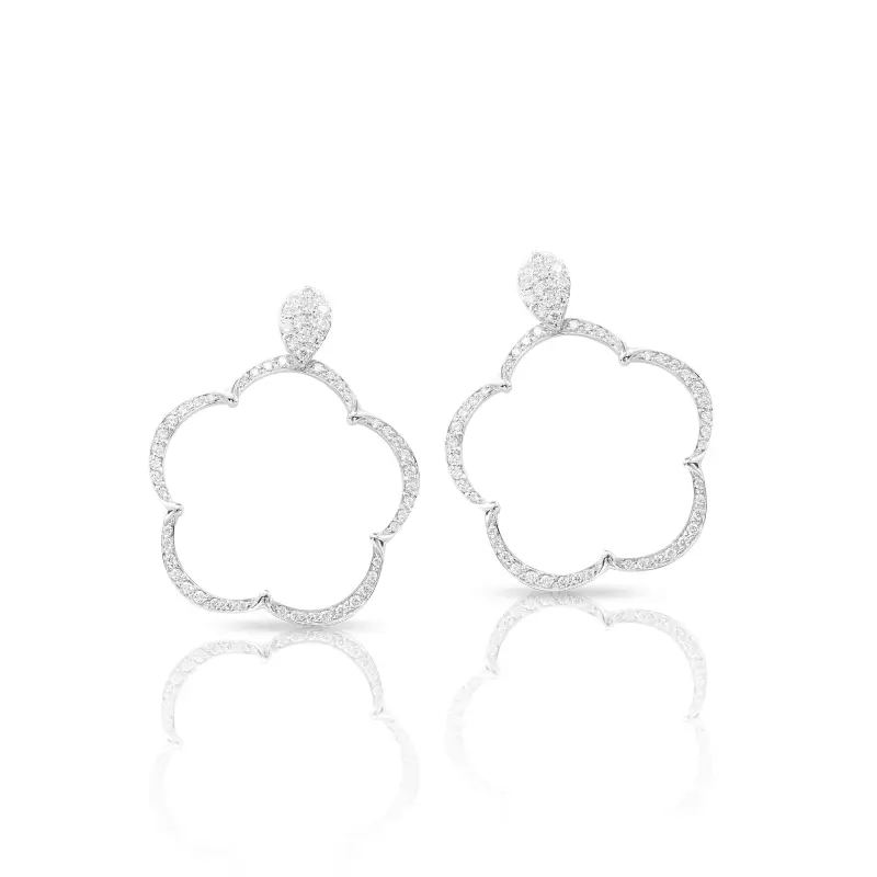 Orecchini Con Diamanti Ton Joli In Oro Bianco 18