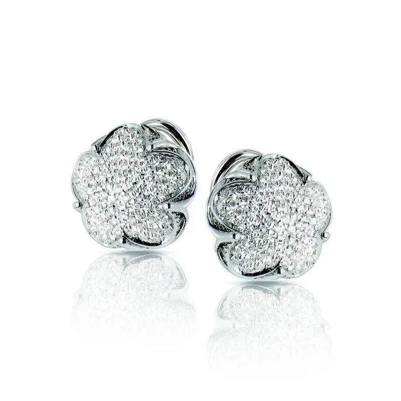 Orecchini in Oro Bianco con Diamanti