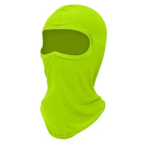 Passamontagna Moto Estivo, Balaclava Sottocasco, Ski Mask, Accessori Moto, Mascherina Protettiva UV, Termico, Verde