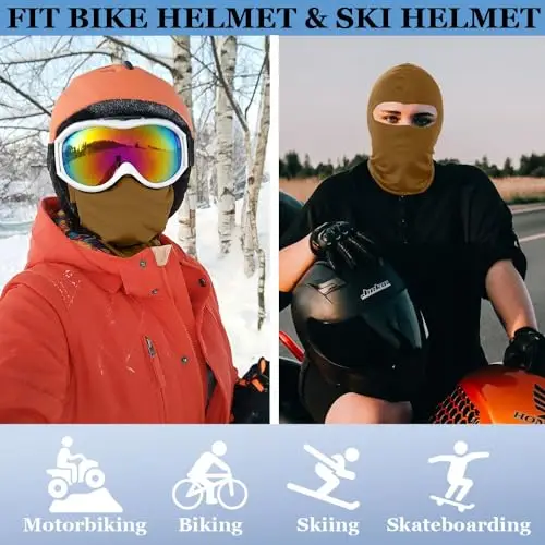 Passamontagna, Sottocasco Moto, Sottocasco Moto Estivo, Passamontagna Moto, Balaclava, Ski Mask, Moto Accessori, Mascherina miniatura 2