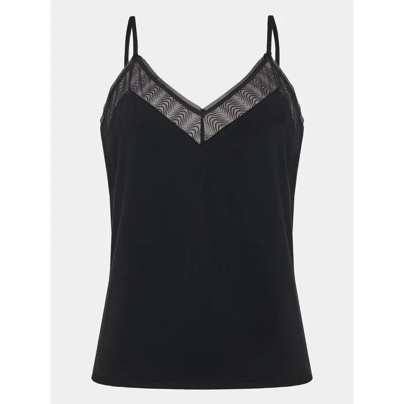 Maglietta del pigiama Romane P42J10 Nero Regular Fit