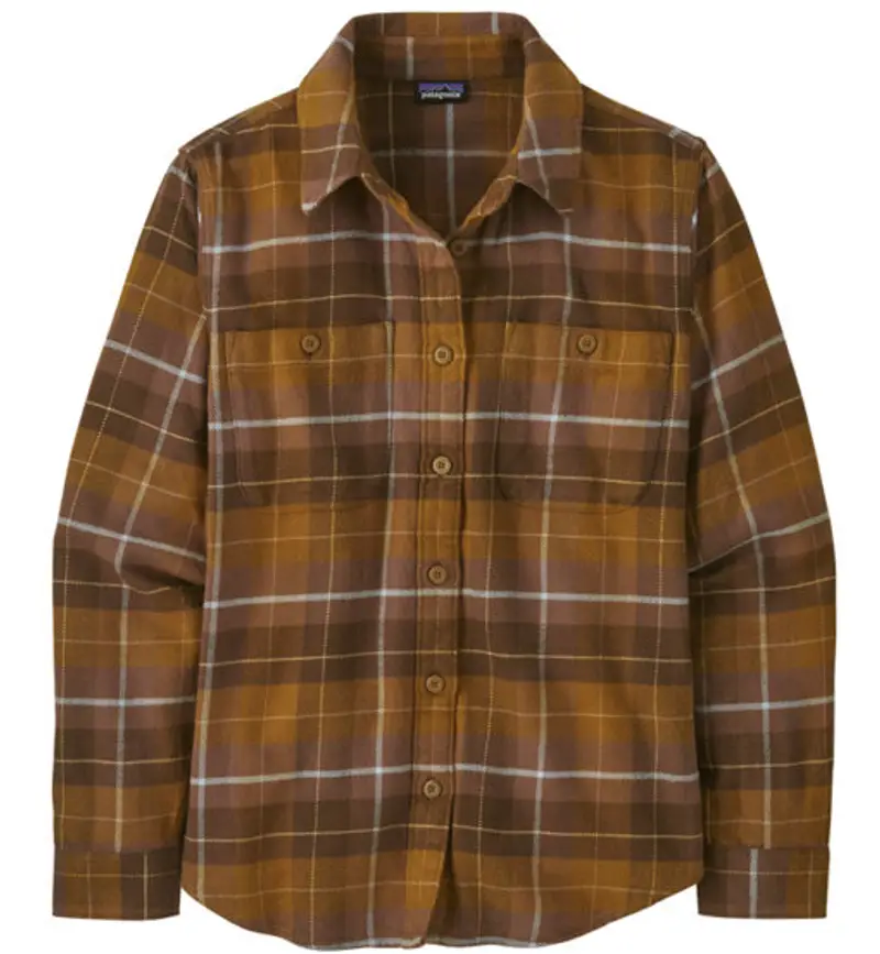 Fjord Flannel W - camicia a maniche lunghe - donna Brown