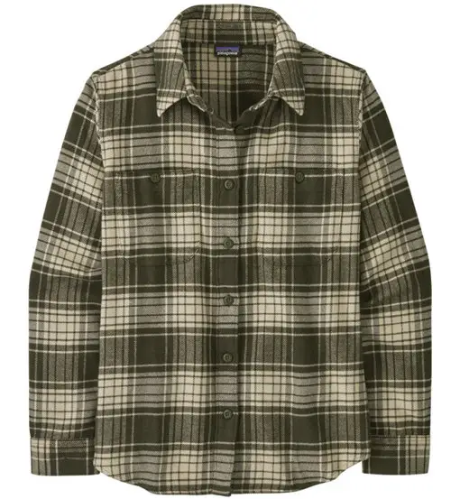 Fjord Flannel W - camicia a maniche lunghe - donna Green