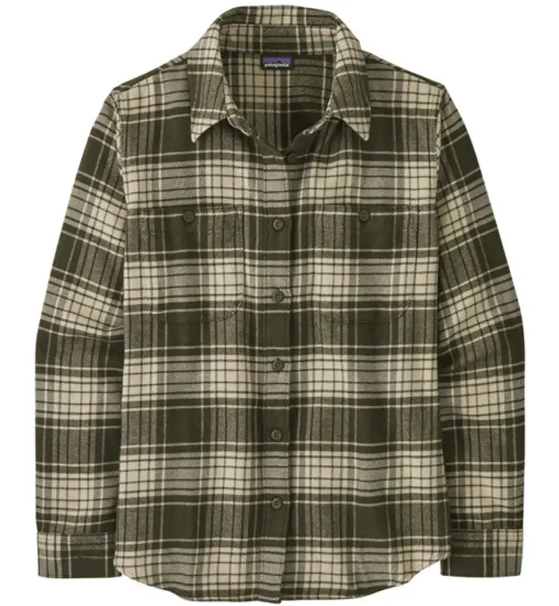 Fjord Flannel W - camicia a maniche lunghe - donna Green