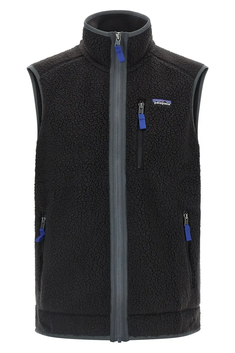 Gilet Men Retro Pile Nero