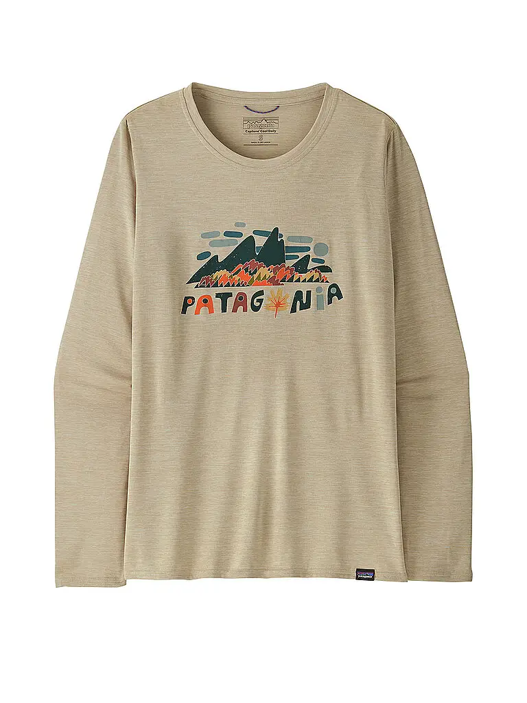 Maglietta funzionale da donna a maniche lunghe Capilene® Cool Daily Graphic beige | M