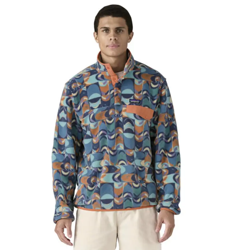 Ms LW Synch Snap-T P/O - felpa in pile - uomo Blue