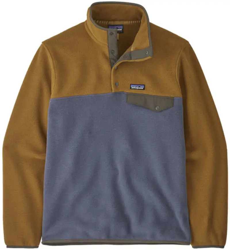 Ms LW Synch Snap-T P/O - felpa in pile - uomo Brown