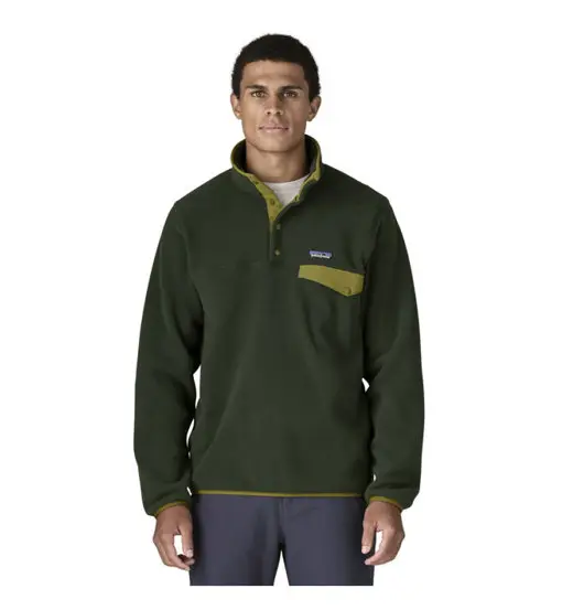 Ms LW Synch Snap-T P/O - felpa in pile - uomo Dark Green