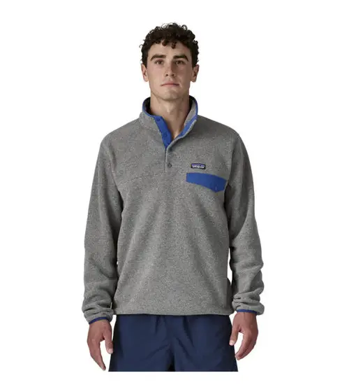 Ms LW Synch Snap-T P/O - felpa in pile - uomo Grey