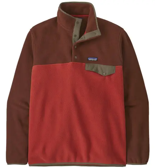 Ms LW Synch Snap-T P/O - felpa in pile - uomo Red