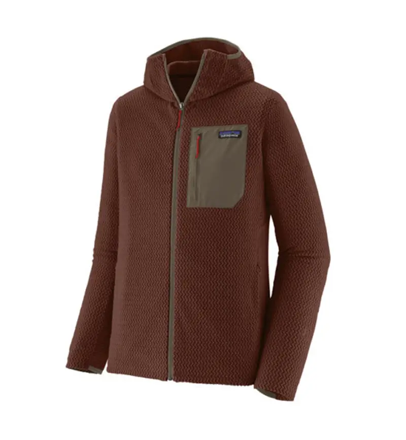Ms R1 Air Full-Zip Hoody - felpa in pile - uomo Dark Red