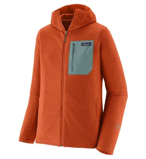 Ms R1 Air Full-Zip Hoody - felpa in pile - uomo Orange