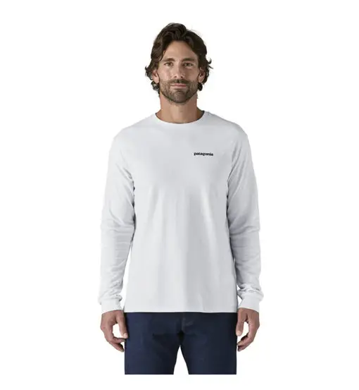 P-6 Logo Responsibili-Tee® - maglia a maniche lunghe - uomo White