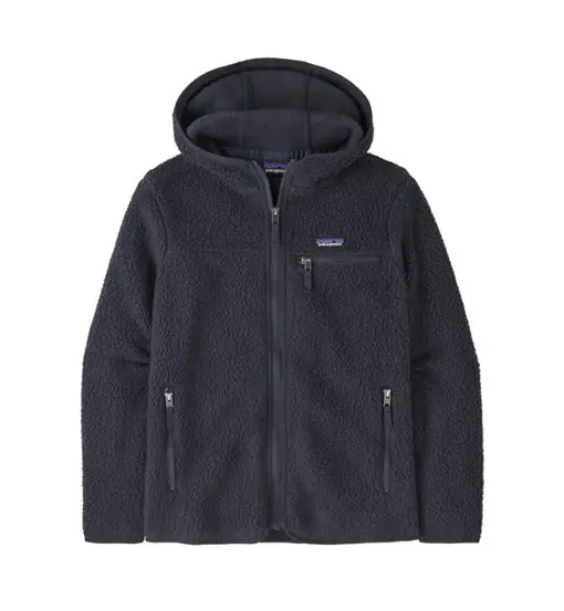 Retro Pile Hoody - giacca in pile con cappuccio - donna Blue