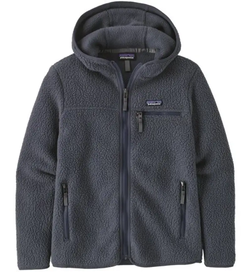 Retro Pile Hoody - giacca in pile con cappuccio - donna Blue