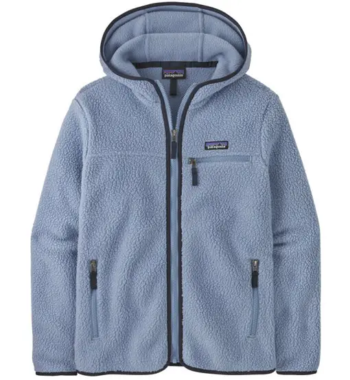 Retro Pile Hoody - giacca in pile con cappuccio - donna Light Blue