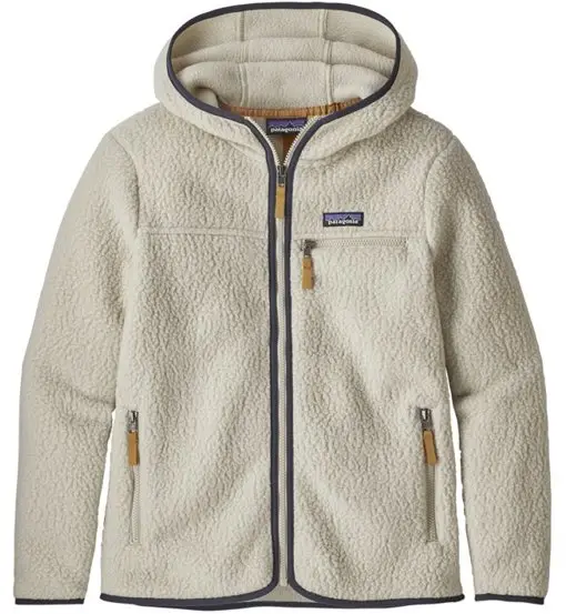Retro Pile Hoody - giacca in pile con cappuccio - donna White
