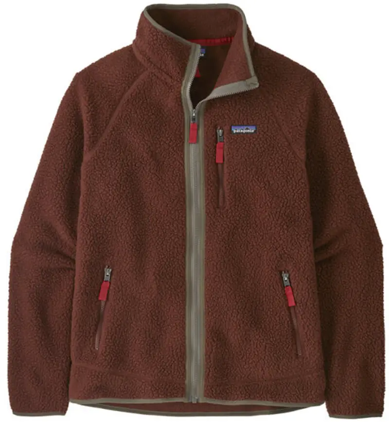 Retro Pile M - giacca in pile - uomo Dark Red