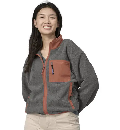 Synch W - giacca in pile - donna Grey