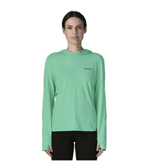 Ws Cap Cool Sun Hoody - Peak Visions - felpa con cappuccio - donna Green