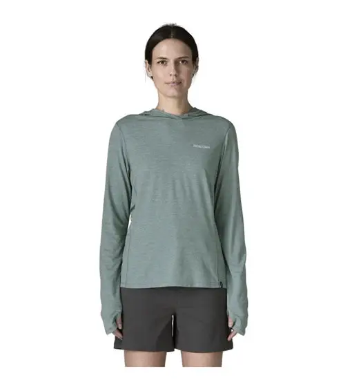 Ws Cap Cool Sun Hoody - Peak Visions - felpa con cappuccio - donna Green