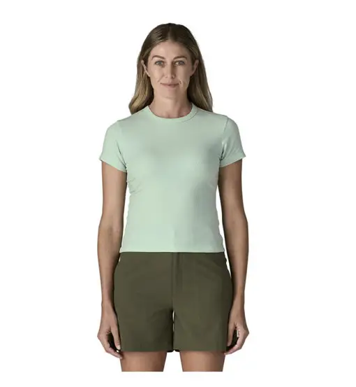 Ws Rib Knit - T-shirt - donna Green