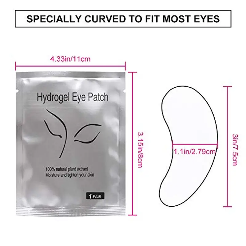 Patch Ciglia 50pcs Patch Extension Ciglia Cuscinetti per Gel per Occhi Eye Gel Pads miniatura 3