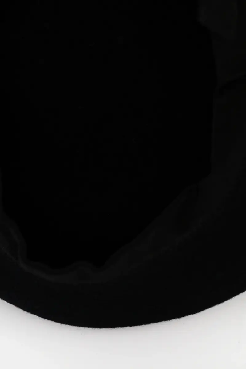 berretto basco in lana colore nero AC1120235 miniatura 5