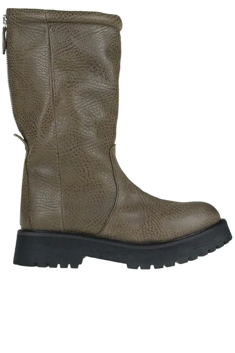 Stivali Biker in pelle martellata