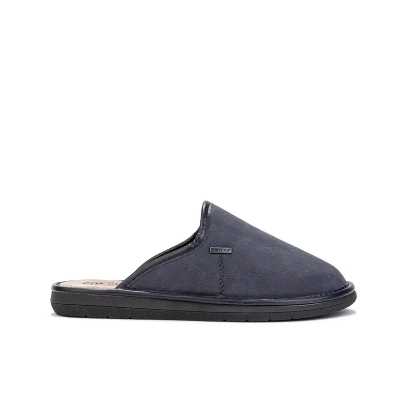 Ciabatte uomo blu da casa con logo