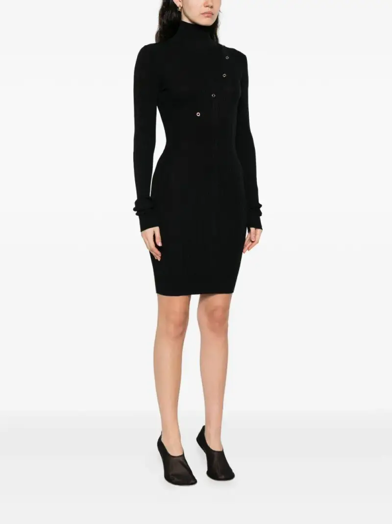 Patrizia Pepe Abito Nero con Maniche Lunghe miniatura 2