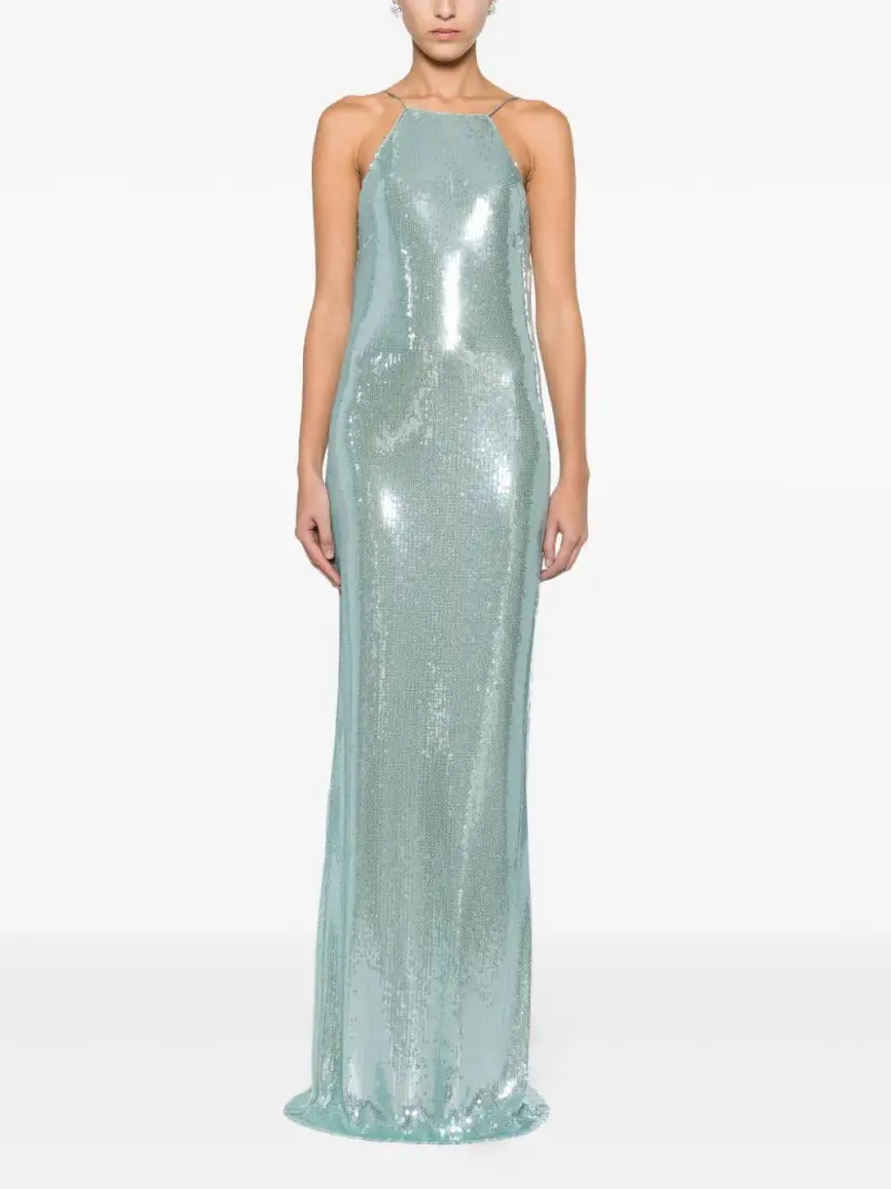 Abito acqua con paillettes e scollo allamericana miniatura 3