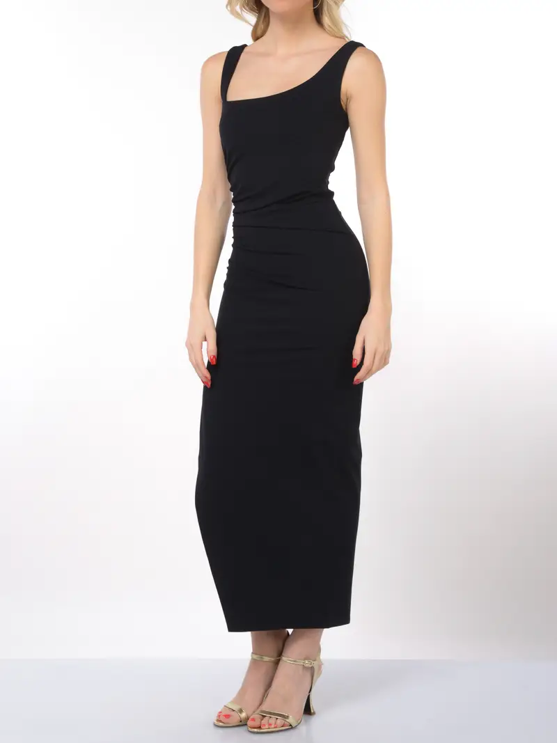 abito Lungo da donna Patrizia Pepe senza maniche a tubino NERO