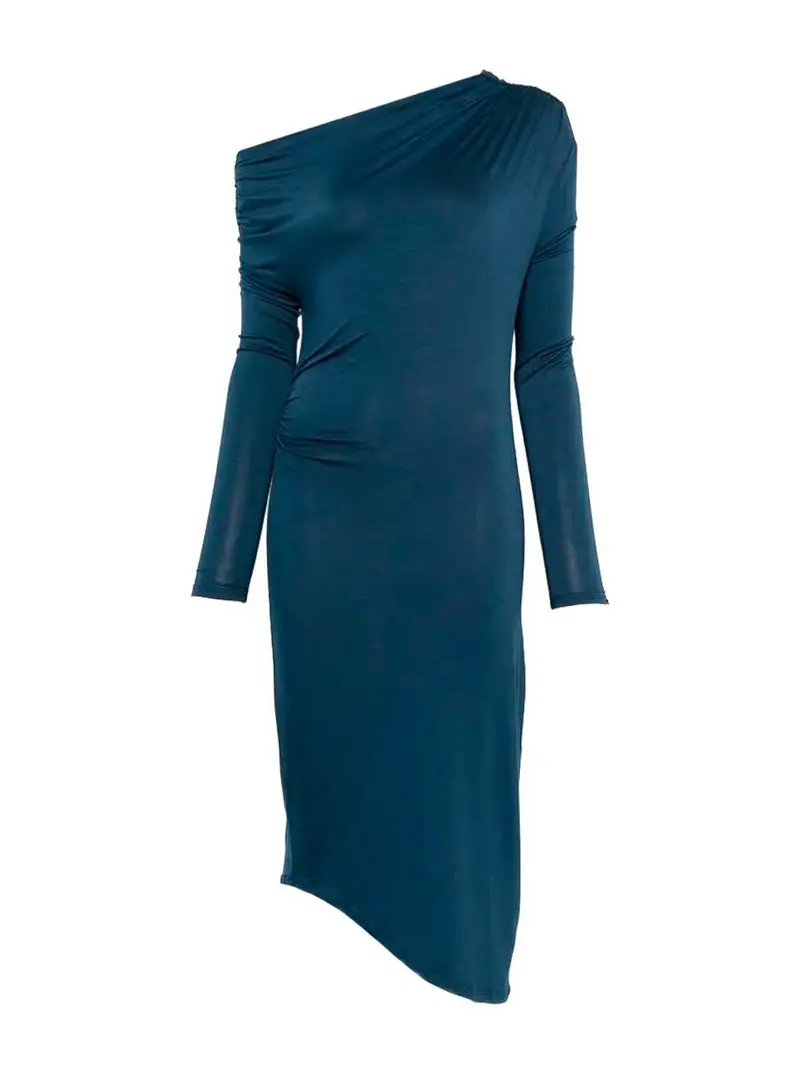 Abito midi asimmetrico Blu