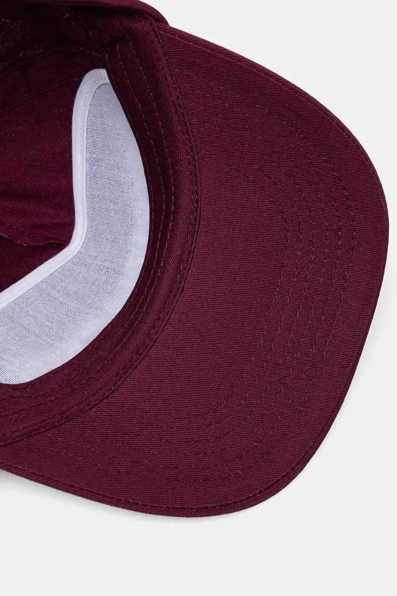 berretto da baseball in cotone colore granata 8F0079 AB01 miniatura 4