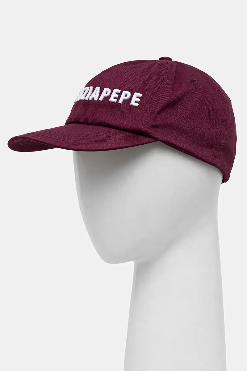 berretto da baseball in cotone colore granata 8F0079 AB01