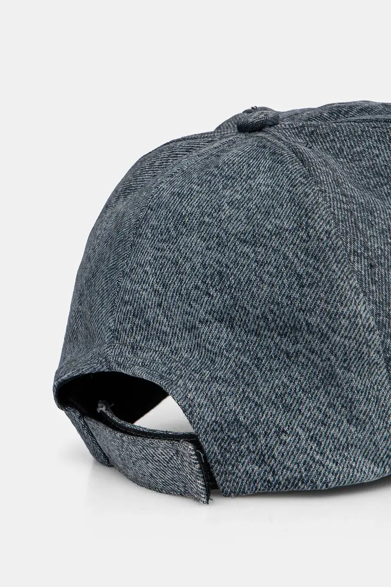 berretto da baseball in cotone colore grigio con applicazione 8F1650 D1WZN miniatura 3