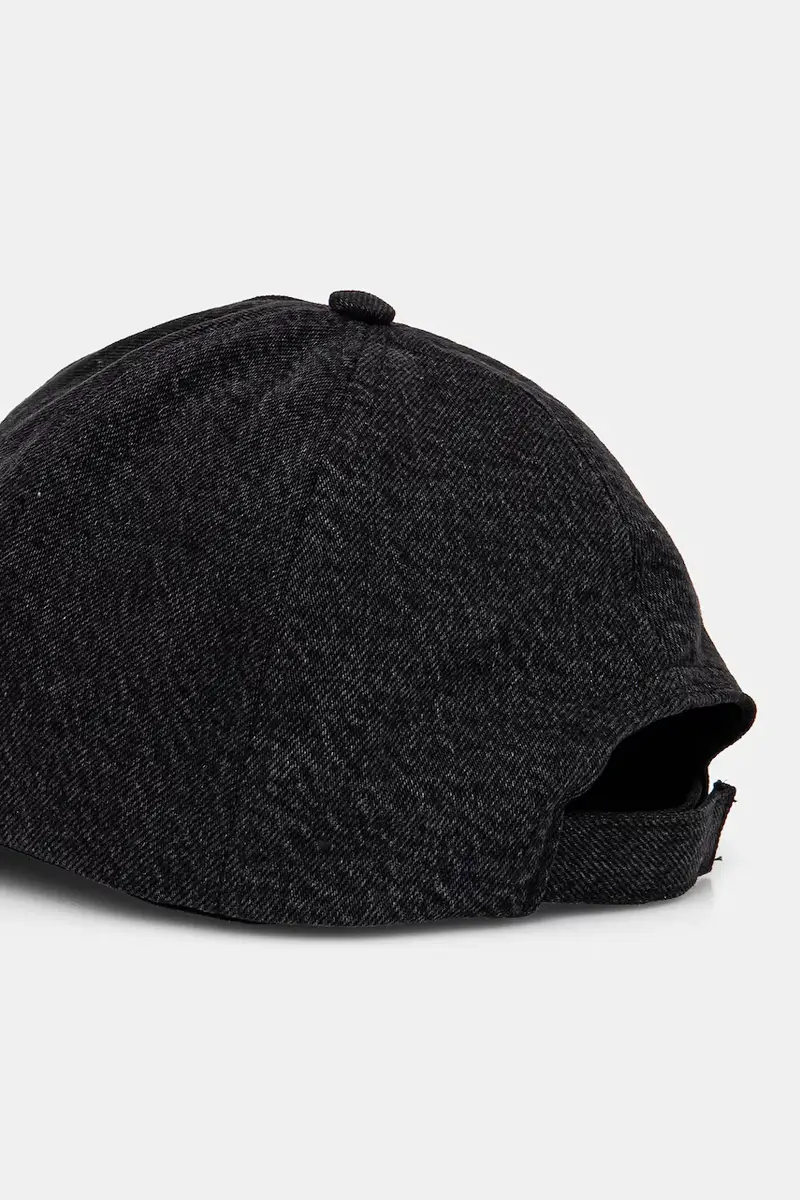 berretto da baseball in cotone colore nero con applicazione 8F1650 D1WZN miniatura 3