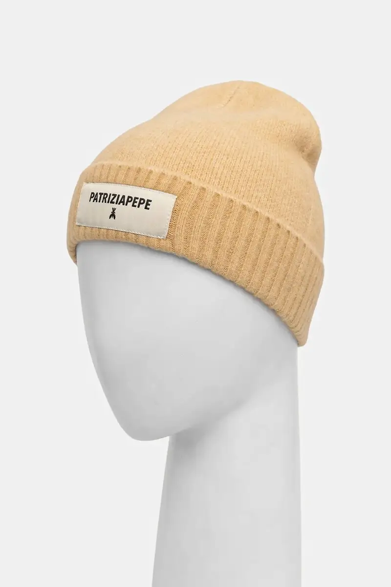 berretto in misto lana colore beige 8F0082 K287 miniatura 3
