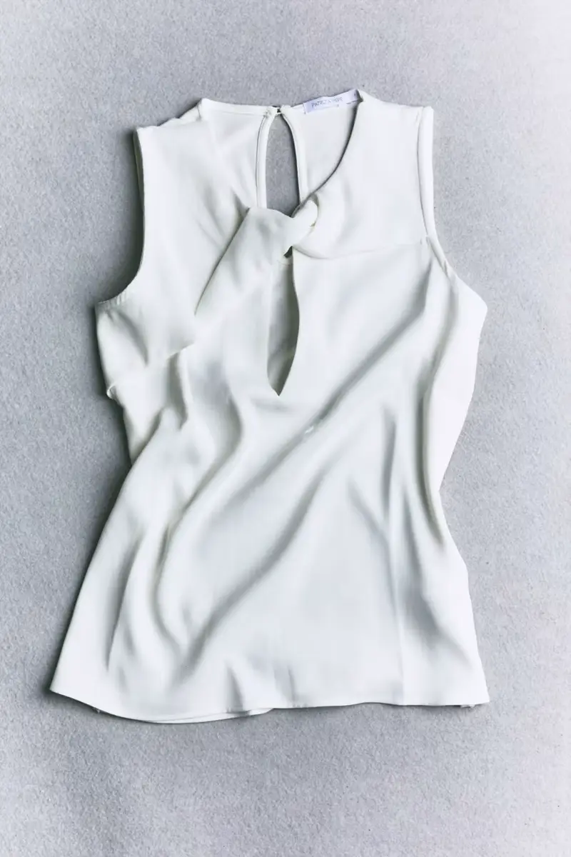 Blusa con torchon Bianco