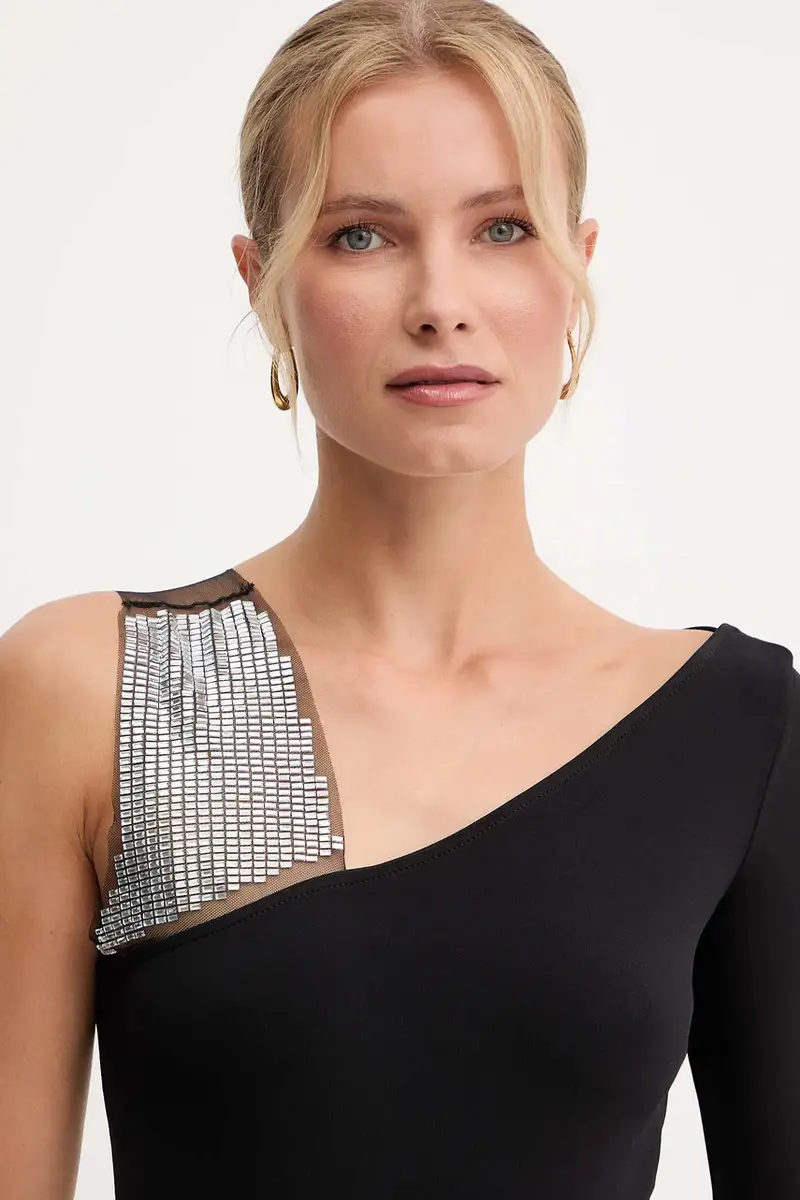 PATRIZIA PEPE Body Donna Nero 3846668 miniatura 5