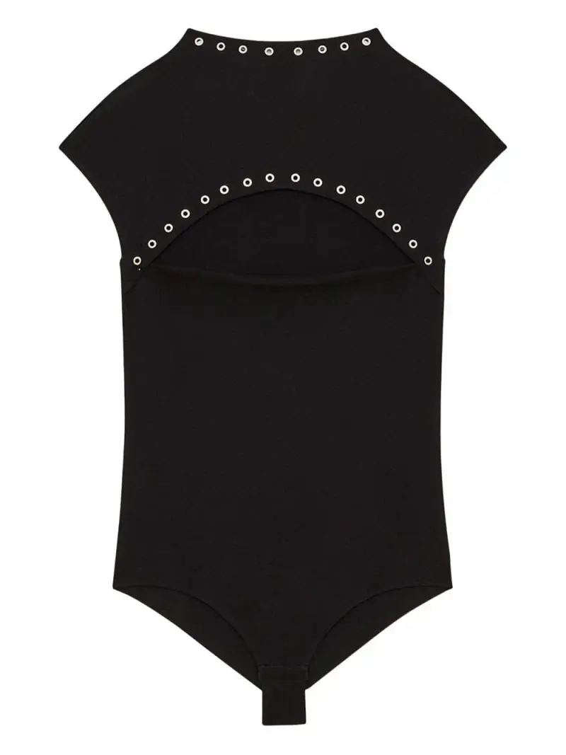 Body nero con occhielli in metallo miniatura 2