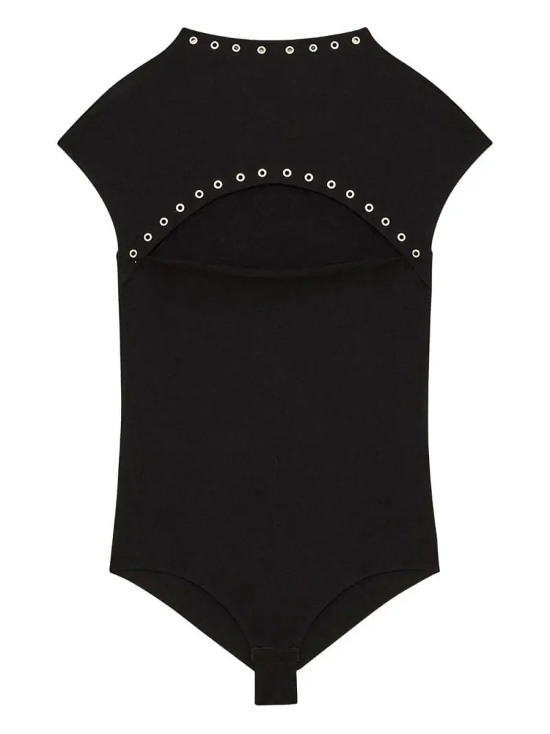 Body nero con occhielli in metallo miniatura 2