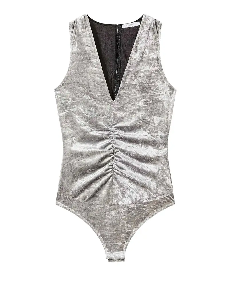 PATRIZIA PEPE Body Donna Argento 3219587