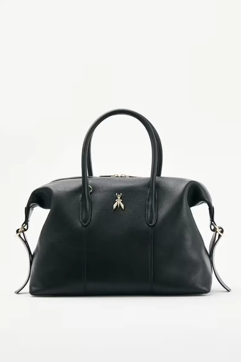 Borsa a bauletto New Business in pelle Nero