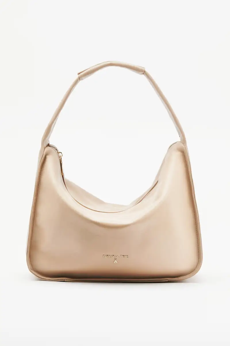 Borsa a spalla Contemporary Hobo media in pelle Beige